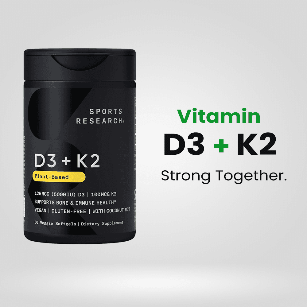 Vegan D3 5000iu with Vitamin K2 100mg